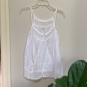 Cotton crochet tank, small